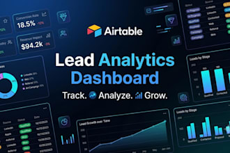 create an airtable dashboard and lead tracking system