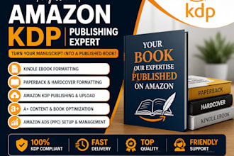 handle your book formatting for amazon KDP paperback and hardcover
