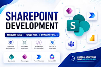 develop sharepoint, powerapps, power automate, office 365, spfx