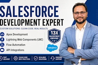 develop and customize salesforce apex, lwc, flow and API integrations