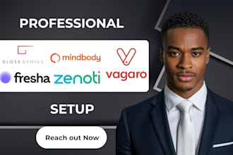 setup medspa website on boulevard crm glossgenius vagaro zenoti mindbody fresha