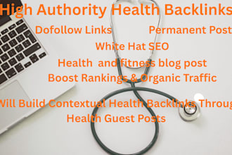build health backlinks with health guest post