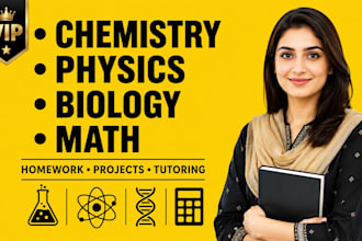 be your chemistry tutor, physics, math test