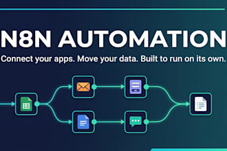 build n8n automation workflows to connect your apps and move data