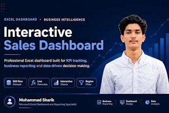 create microsoft excel dashboards reports and data analysis