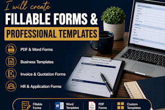 create fillable forms and professional templates