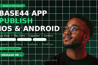 publish base44 app to ios app store and android play store capacitor cordova