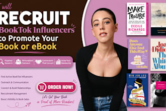 recruit booktok influencers to promote your book or ebook