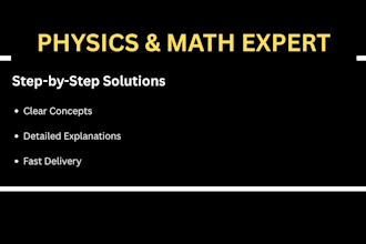 assist you in physics and math problems step by step