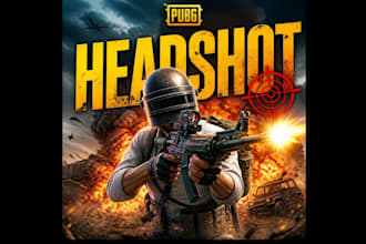 design viral youtube gaming thumbnail for pubg, bgmi, free fire