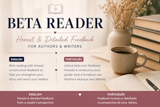 beta read your fiction book