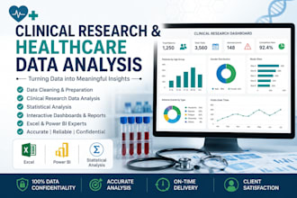 analyze clinical research and healthcare data using excel and power bi