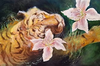 paint a custom acrylic painting on canvas