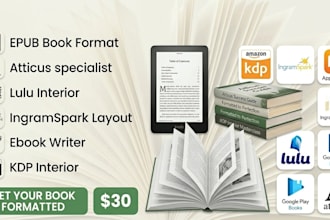 format epub book, atticus lulu ingramspark ebook writer, kdp interior formatting