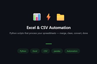 automate your excel or CSV data processing with python