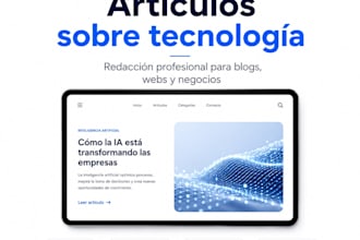 write technology articles in spanish or catalan