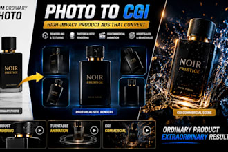 create 3d product animation product rendering cgi commercial video