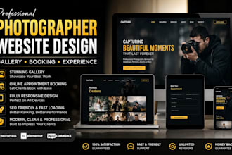 design photographer gallery system online appointment booking experience