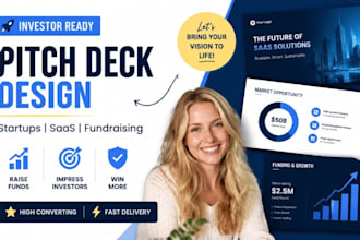 venture capital pitch decks, startup pitch decks design, saas fundraising slides