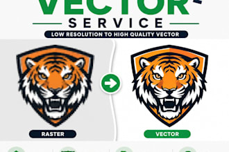 do raster image to vector conversion