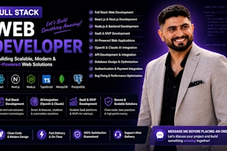 do full stack web development as react nextjs nodejs ai web developer