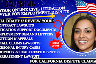 be california civil lawyer for employment law, harassment, wrongful termination
