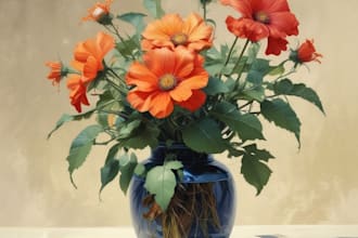 paint watercolor flowers and botanical illustrations