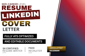 craft you a professional  resume, cover letter, linkedin opt