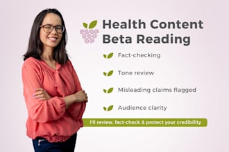 beta read your health and nutrition content as a registered nutritionist