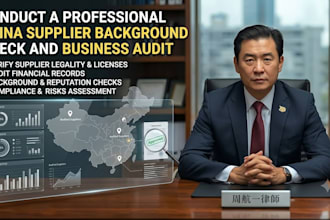 conduct a professional china supplier background check and business audit