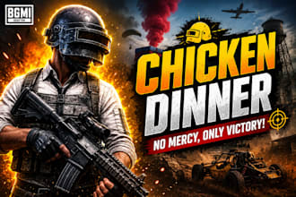 design attractive gaming youtube thumbnails