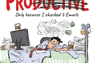 create original hand drawn character illustration and visual storytelling