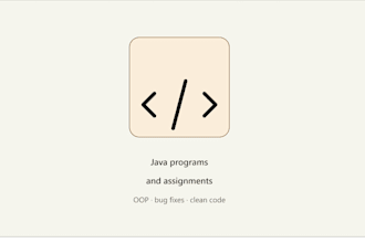 write or fix your java program, oop exercise, or assignment