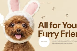 build pet shopify store for dog and cat, pet dropshipping website
