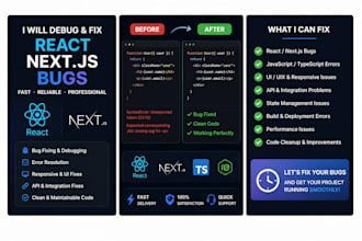 fix react next js typescript and javascript bugs