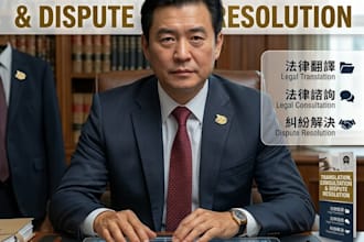 be your expert chinese lawyer consultant for contracts and disputes