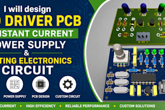 design led driver pcb constant current power supply lighting electronics circuit