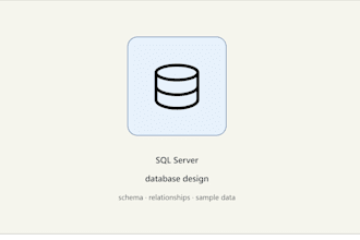 design and build your sql server database from scratch