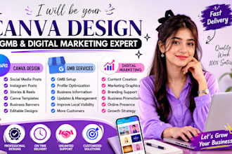 create professional canva templates for social media