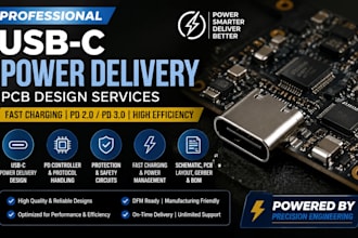usb c power delivery pcb, fast charging,  pd controller and power electronics