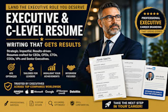 write a professional ats executive and c suite resume