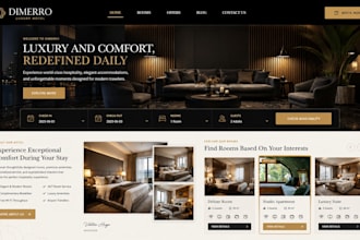 design a modern wix interior design and furniture website