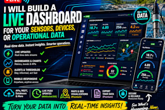build a live dashboard for your embedded sensors, devices