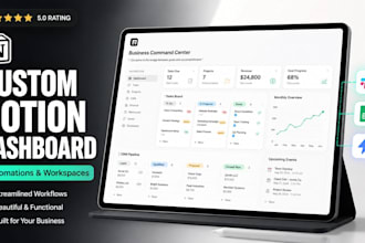 build a custom notion dashboard, CRM, business operating system