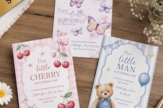 design a custom birthday invitation for kids and adults