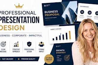 professional corporate presentation slides business proposal company deck vc pro