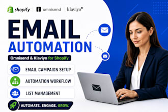 omnisend automation, email marketing, klaviyo flows, shopify email flow
