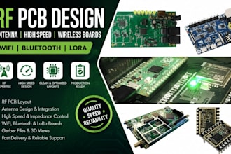 design rf pcb layout, antenna, high speed pcb, wifi, bluetooth and lora boards