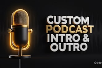 compose a professional custom podcast intro outro or jingle