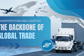 design logistics pitch deck transport company investor deck supply chain deck